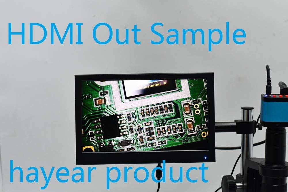 HAYEAR 14MP HDMI 1080P HD USB Цифровой Промышленный Микроскоп Камера с Картой TF Видео Окуляр Адаптер Регистратор, 0.5X C-mount, 30мм/30.5мм