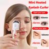 USB Rechargeable Eyelash Curler Quick-Heat Adjustable Temperature Portable Long-Lasting Lash Curling Tool for Home Travel