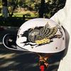 Summer Half Helmet Motorcycle Baseball Helmet Summer Men's and Women's Retro Harley Electric Locomotive Helmet