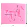 3D Horse Silicone Mould Fondant Moulds Cupcake Topper Cake Decorating Tools Candy Clay Chocolate Gum Paste Moulds