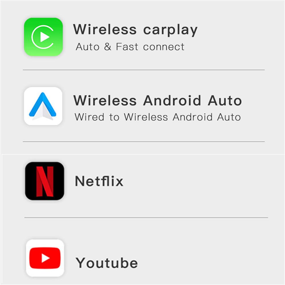 CarPlay Mini Ai Box For Wireless CarPlay Wireless Android Auto For Netflix YouTube