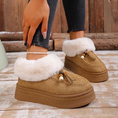 Мао Мао зимние женские новые сапоги-дутики с круглым носком и толстой подошвой, короткие ботинки Мао Мао, повседневные бархатные теплые хлопковые туфли для женщин