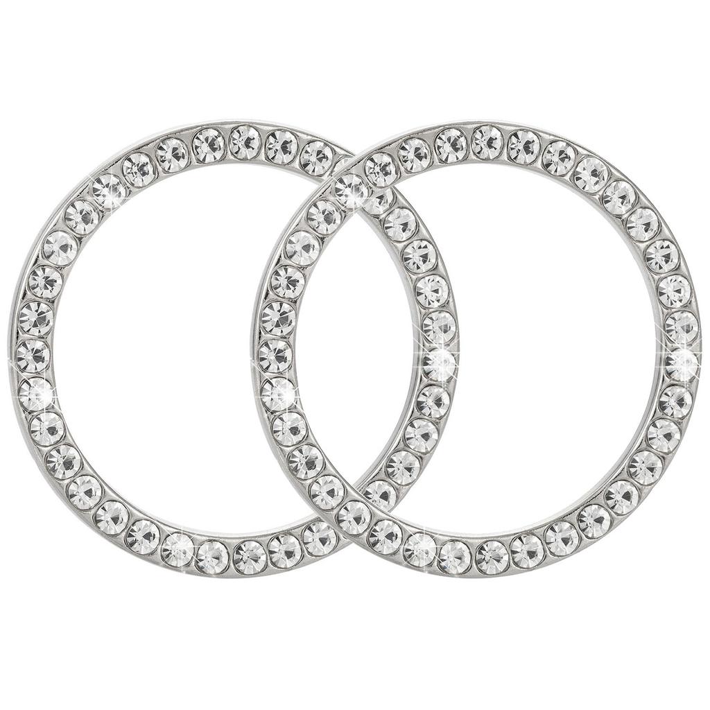 2/1 шт. Кнопка Пуск Стоп Защитная крышка переключателя зажигания двигателя Блестящее кольцо со стразами Отделка круга Автомобильные аксессуары для интерьера