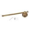 Antique Brass Bathroom Towel Holder Rack Single Pole Bar Clothes Hanger Shelf Wall Mount