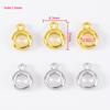 5pcs 10pcs PVD Never Fade Stainless Steel Necklace Pendants Clasps Connectors 6mm 8mm Pinch Clip Bail Charm Beads Jewelry Making