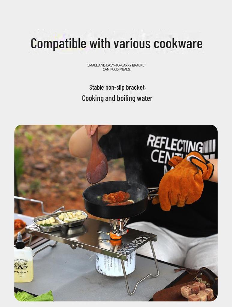 Сверхлегкая портативная мини-бутановая газовая горелка для кемпинга, велоспорта и рыбалки