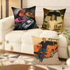 F-Fast And F-Furious Movie Cushion Cover Soft Short Plush Pillow Cover Smooth Cozy Texture Aesthetic Cushion Case Home Decor