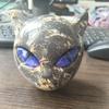 Роскошная статуэтка черной кошки Современный минималистичный декор для дома Изделие из синтетической смолы Арт-объект Фиолетовый Синий Зеленый Желтый Красный Цвет