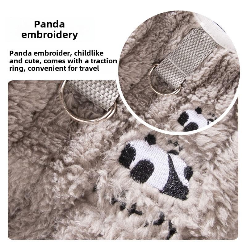Осенне-зимняя флисовая куртка Shu Cotton Lint для собак, милых красных панд, для двух ног, для средних и маленьких собак, для кошек, для домашних собак