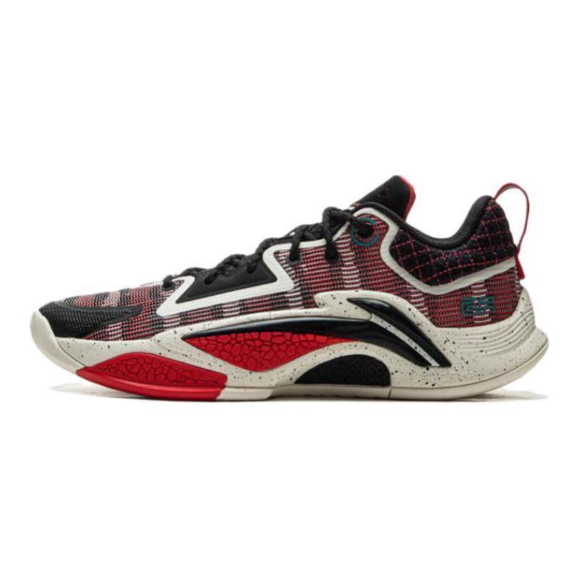 Li Ning Скользкие, износостойкие, с поддержкой, с возвратом энергии, низкие, для уличного баскетбола, мужские, цвет киноварь ABFV003-7