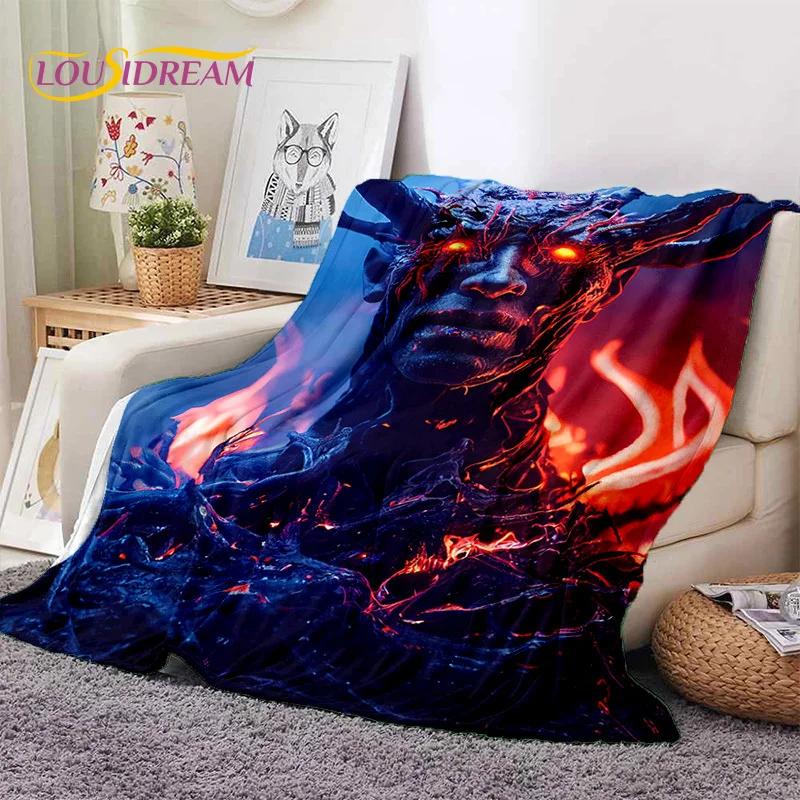 Gothic Horror Monsters Demon Skull Soft Flannel Blanket for Beds Bedroom Sofa Picnic,Throw Blanket for Cover Outdoor Leisure Nap