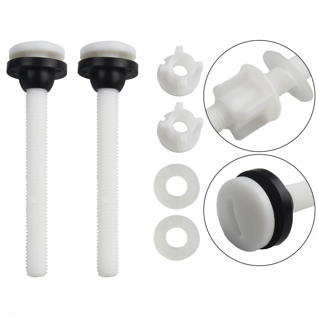 Nuts Toilet Seat Bolts Pack Plastic Replacement Sturdy