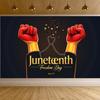 Яркие Графические Баннер к Дню Освобождения (Juneteenth) Баннер Мероприятия Баннер Дня Свободы для Внутреннего Мероприятия Памяти Образовательное Мероприятие