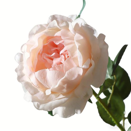 Artificial Rose Flower Fake Real Touch Rose with Stem Big Bloom Rose Branches for Wedding Bouquet Party Valentine's Day Floral