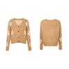 Women's Autumn and Winter Coat Knit Cardigan Coat Loose Preppy Sweater Cardigan for Women
