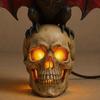Halloween Night Light Bat Wall Candlestick Bat Lamp Decoration Bat Skull Wall Lamp 3d Skeleton Design for Halloween for Party