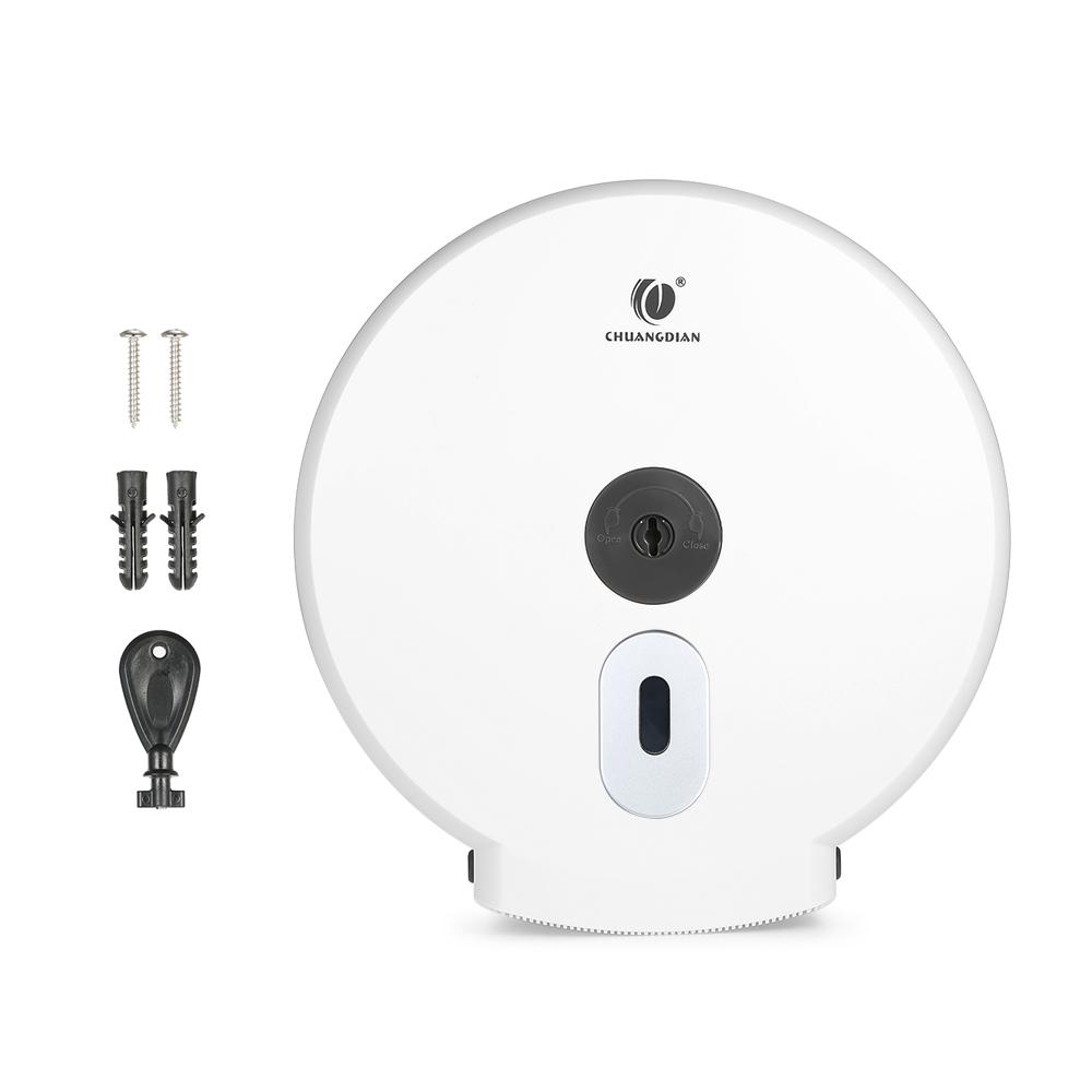 CHUANGDIAN настенный диспенсер для салфеток для ванной комнаты, круглый держатель для бумажных полотенец, диспенсер для бумажных полотенец
