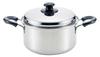 Сделано в Японии, кастрюля из нержавеющей стали 22 см с крышкой SG Mark, совместимая с трехслойной двухручной газовой плитой Styler Luce SR-8914
