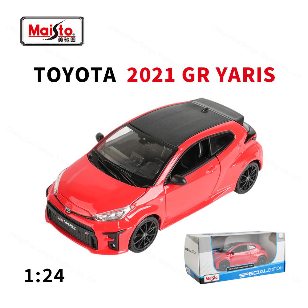 lbrnv3 Maisto 1:24 Toyota GR yaris Static Die Cast Vehicles Collectible Model Car Toys