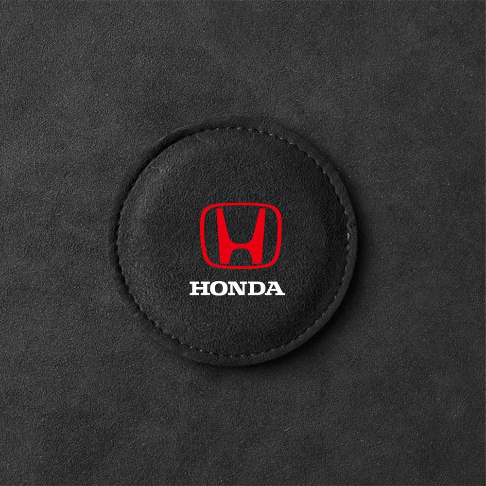 2Pcs Non-slip Car Water Cup Pad Fur Drink Coaster Holder For Honda Mugen Power Civic Accord Odyssey BBJ Jazz CRV Spirior Accessories