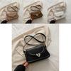 Streetwear Pu Small Shoulder Bag With Stitching For Casual Use