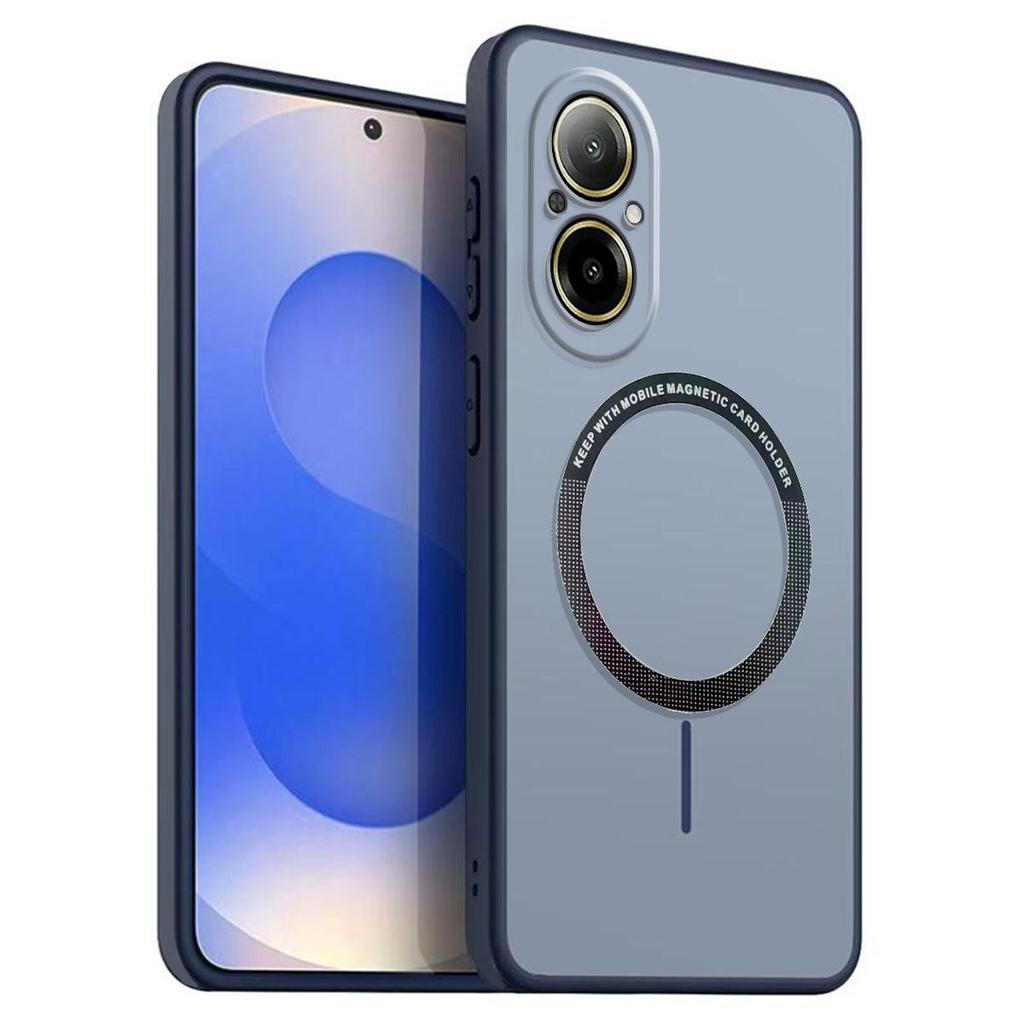 Матовый Полупрозрачный Магнитный Чехол для телефона realme C67 Мягкий ТПУ Чехол