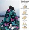 1pc Butterfly Print Blanket Warm,Perfect for Camping And Travel, Making It a Great Gift for Any Season yy250904167