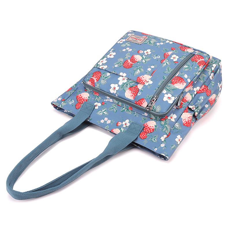 Женская легкая сумка-тоут из нейлона с принтом, сумка через плечо для матери