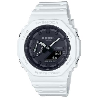 Мужские часы G-Shock GA-2100-7AJF, Carbon Core Guard, белые, оригинальная японская модель