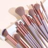 Набор из 13 профессиональных кистей для макияжа с нейлоновой щетиной для всех типов кожи - включает в себя кисти-пальчики и сумку для хранения