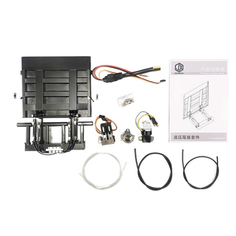 Metal Hydraulic Tailgate Kit for 1/14 Tamiya RC Truck Trailer Scania R620
