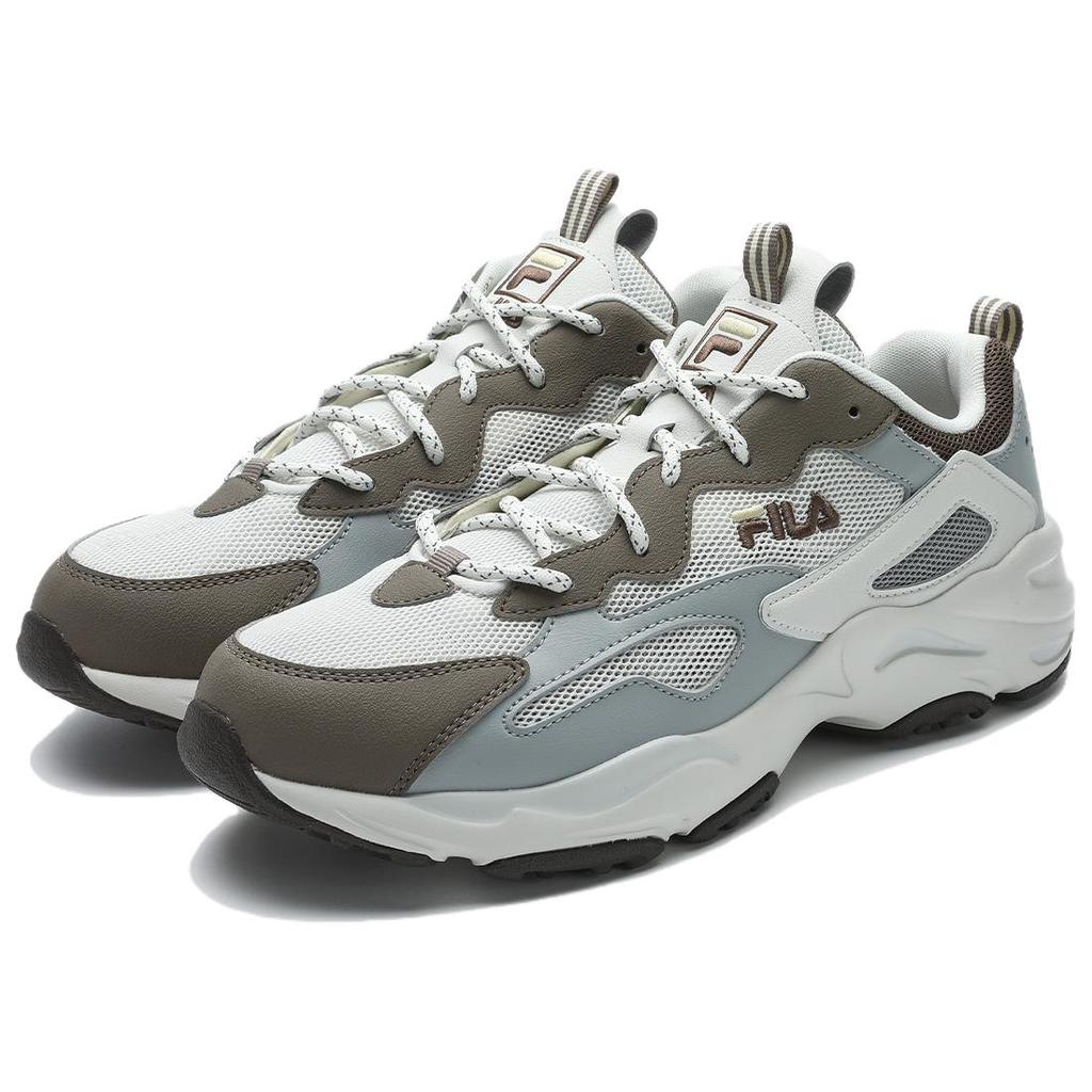 Fila Кроссовки мужские Tracer Retro Series Удобные Универсальные Прочные Дышащие Легкие Низкие Повседневные кроссовки Серый Белый F12M422113FVH