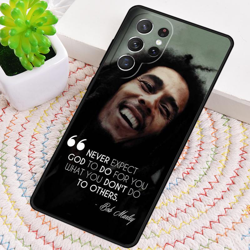 Чехол для телефона Bob Marley Quotes Rasta Reggae print для Samsung Galaxy note 10 pro S26 Ultra S23 S24 FE S25 S21 S22 PLUS