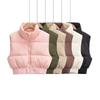 Autumn Winter Women's Short Cotton Jacket Vest
