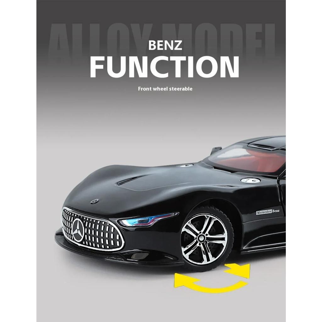 1/24 Mercedes-Benz AMG Vision GT Concept Спортивный автомобиль Сплав Металл Литой Модель автомобиля Домашнее украшение Коллекция Подарки C353