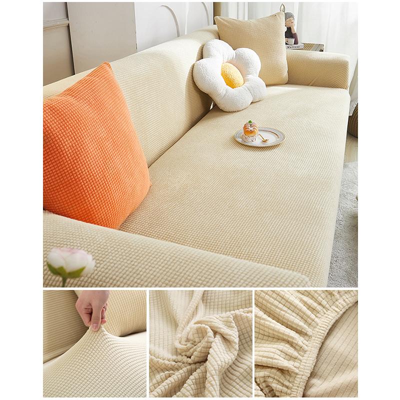 Эластичный жаккардовый чехол для дивана, эластичный чехол для дивана, секционный L-образный чехол для дивана, угловой чехол для гостиной, 1/2/3/4 сиденья