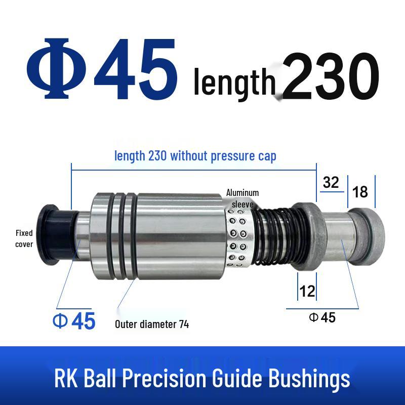 Replacement Disc Mill Mold Accessories - Cross Roller Rolling Rubber Sleeve & Outer Guide Post Bushing Set