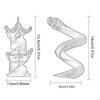3D-печатная игрушка Swirl Loong, спиральные башни, статуэтка из смолы, подарок на день рождения, настольный декор для стола