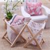 1:12 Miniature Wooden Folding Dollhouses Laundry Basket for Bathroom Decoration Miniature Model