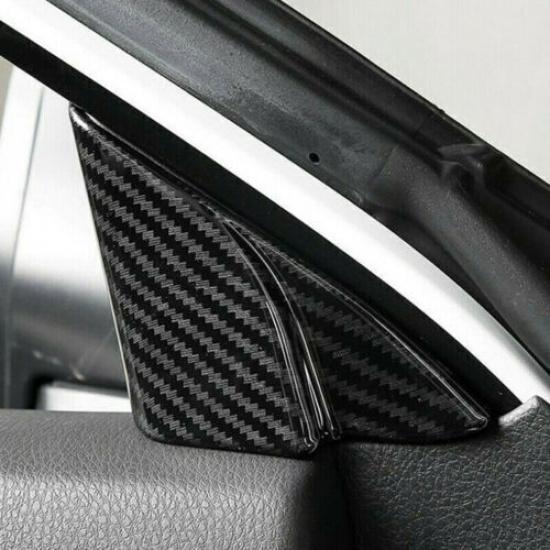 Carbon Fiber For Toyota Camry 2018- A Pillar Front Triangle 2PCS Cover Trim
