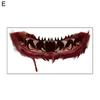 Temporary Tattoo Easy To Use Eco-friendly Waterproof Fun Painless Body Art Tool Paper Halloween Horror Mouth Tattoo for Masquerade