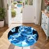 Tiger Round Carpet Design for Decorate room Outdoor Study room Balcony Antislip Round Carpet Decorate Offices Perfect Gift for Women Men