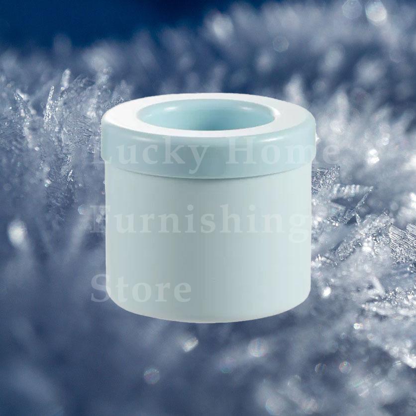 1PC Round Ice Bucket Silicone Mold  Quick Freeze Ice Tray for Refrigerator  Durable DIY Ice Storage Box for Cocktail Barware