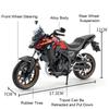 1:Модель мотоцикла HONDA CB400X Little Monkey в масштабе 1:12, игрушечная машинка, литой под давлением сплав, резиновые шины, модели с амортизацией, подарки для мальчиков