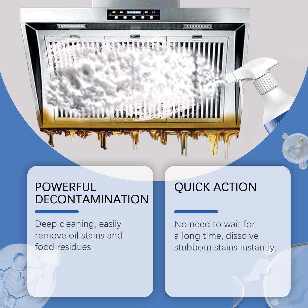 Kitchen Grease Foam Cleanser Kitchen Counter Oven Grease Remover 120ml