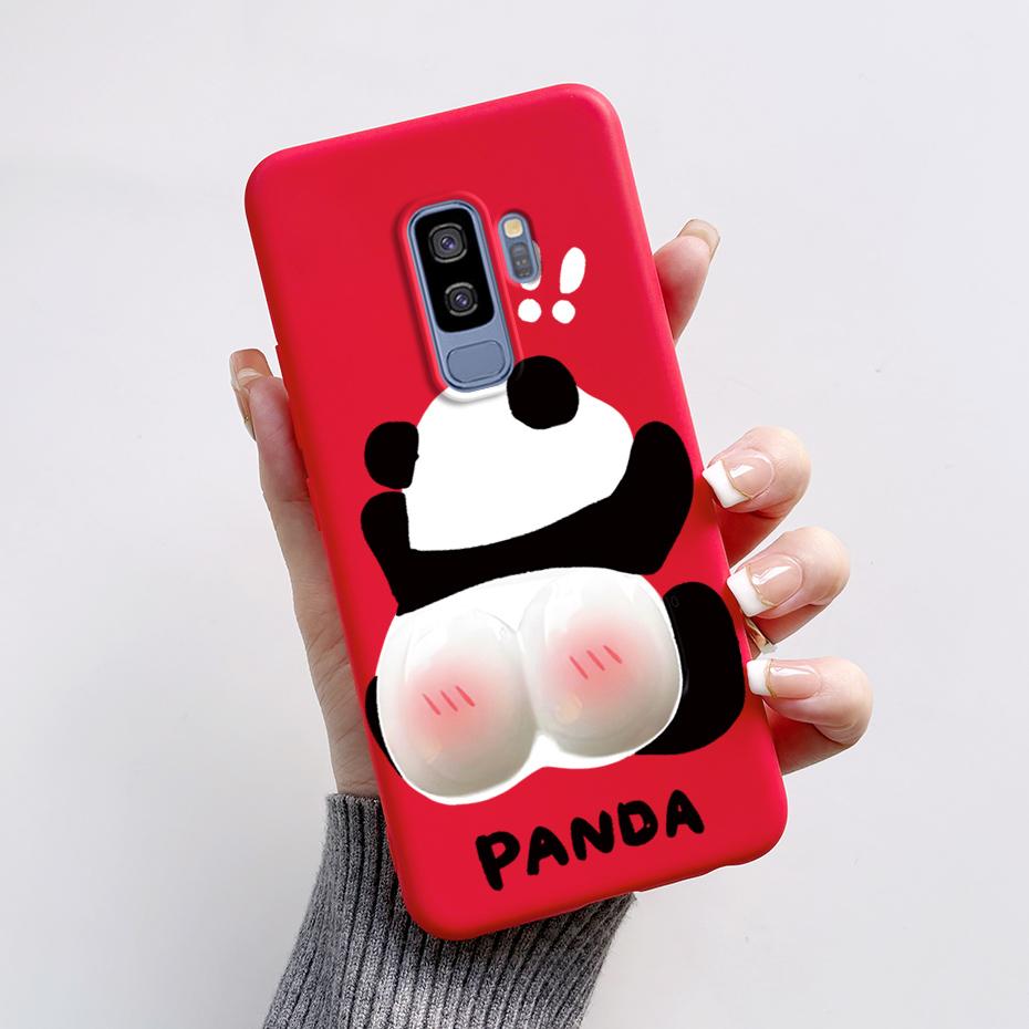 Силиконовая задняя крышка для Coque Samsung Galaxy S9 Plus Милый кролик панда Защитный мягкий чехол для телефона SamsungS9 S9Plus Funda Capas