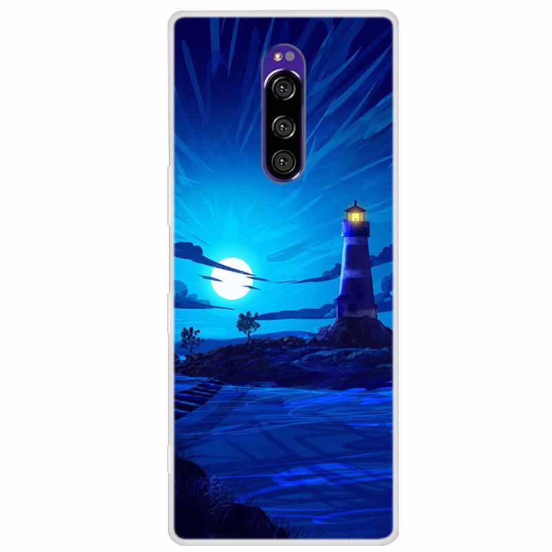 Чехол для Sony Xperia 1 Роскошные Животные Прозрачная Крышка для Sony Xperia1 XZ4 SO-03L SOV40 J8110 J9150 J8170 Корпуса Чехлы для Телефона