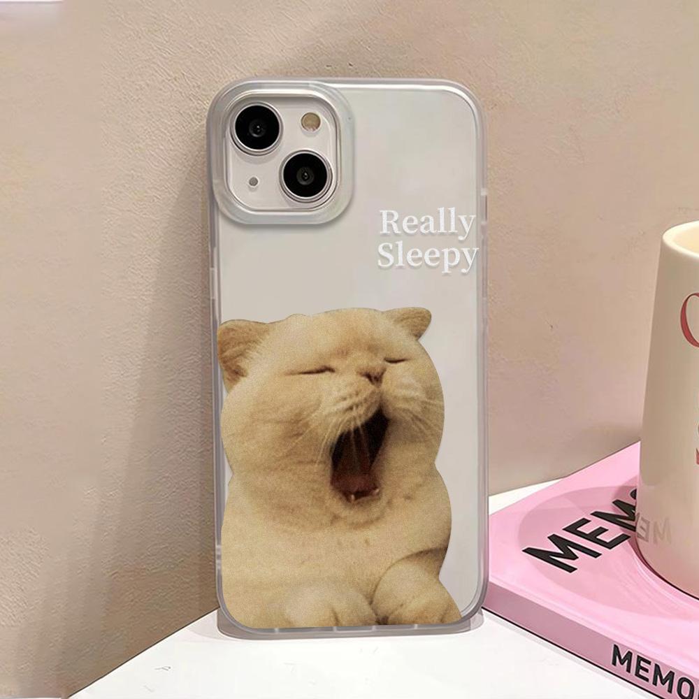 Abstract Art Cat Phone Case For iPhone 15 Pro Case iPhone 11 13 16 12 14 Pro Max 12 13 Mini 15 16 Plus Shockproof Silicone Cover