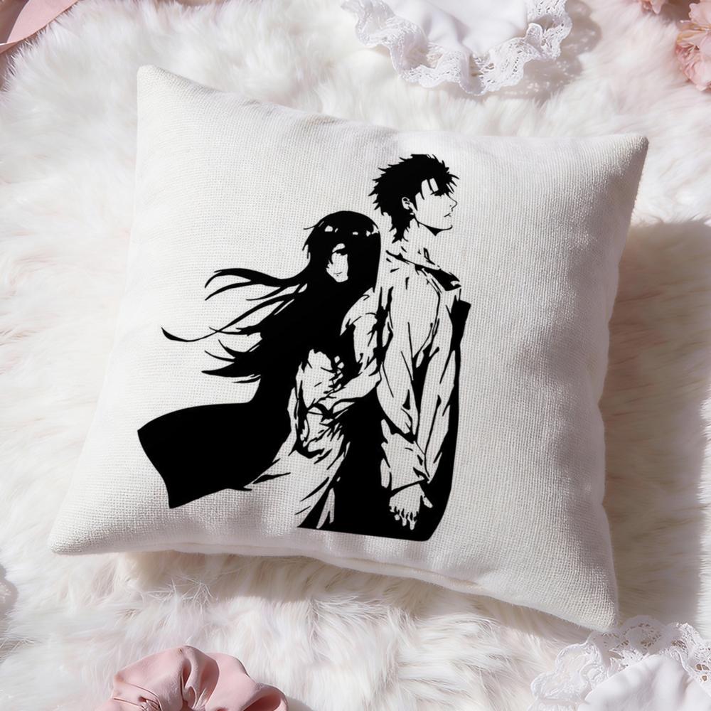 Аниме Чехол на подушку S-Steins Gate Премиум Комфорт Двусторонний Чехол для Подушки - Дизайн «Два в Одном» для Любой Комнаты и Салона Автомобиля
