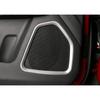 Car Detector Stick ABS For Jeep Compass 2017 2018    ide Door Audio Speak Sound Cover Ring Trim Frame 4pcs